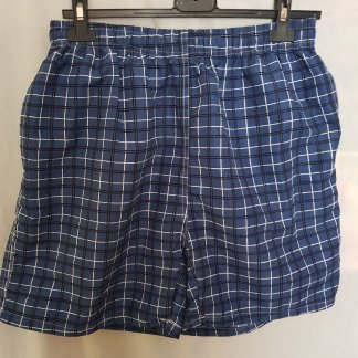 Férfi short, rövidnadrág - XL, szürke, kockás