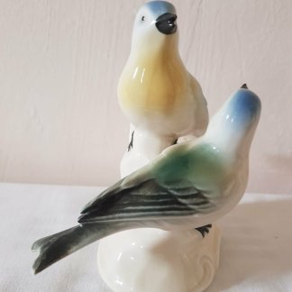 Porcelán madárpár ágon ,vitage figura Zsanna Boltjában