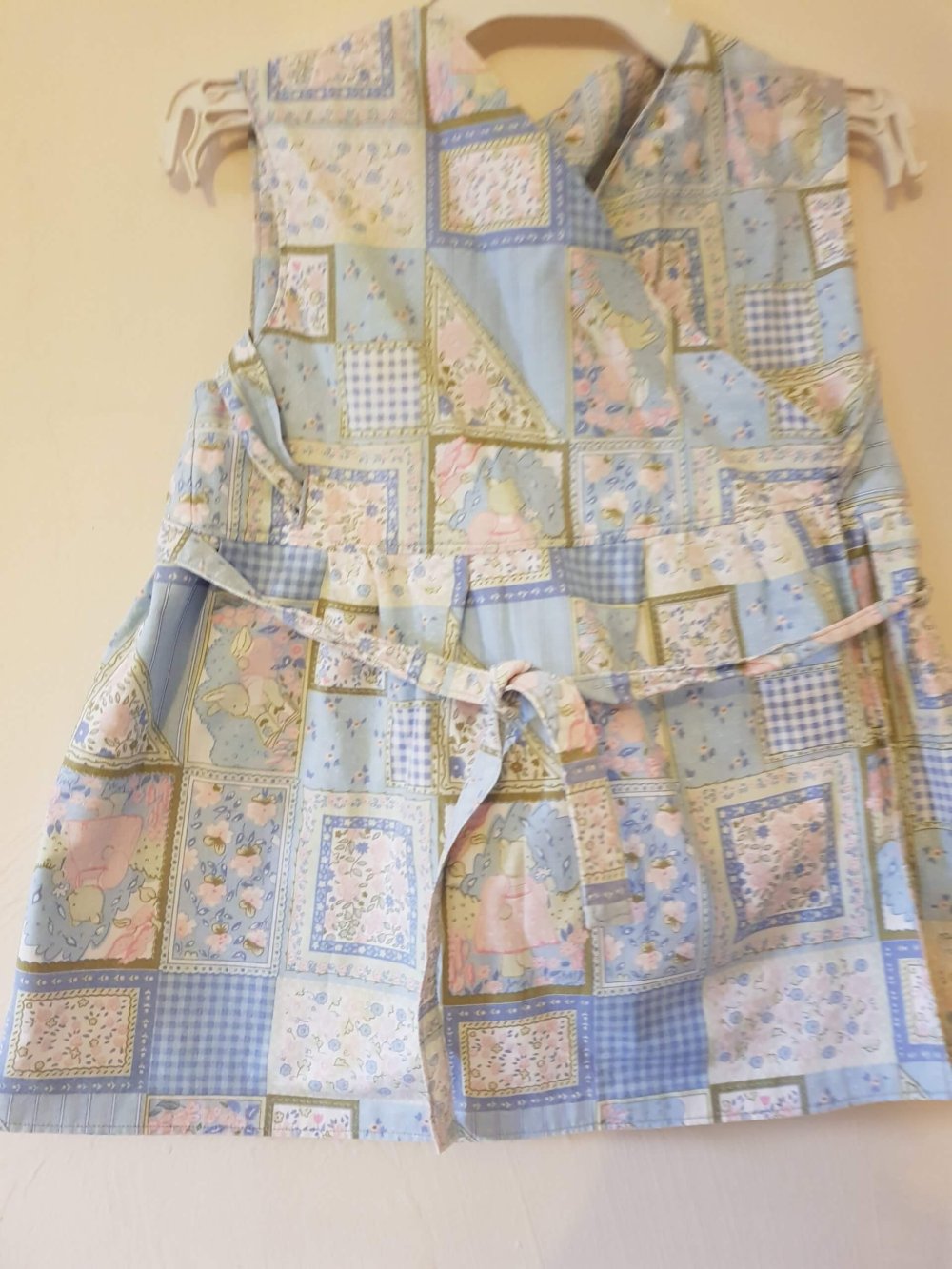 Patchwork mintás nyári kislány ruha