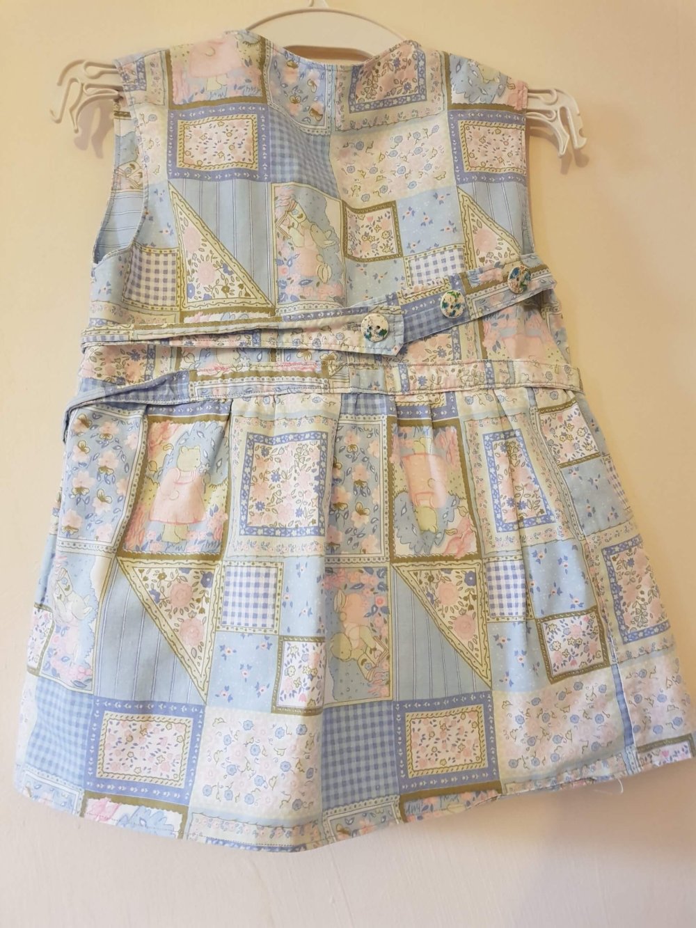 Patchwork mintás nyári kislány ruha - Image 2