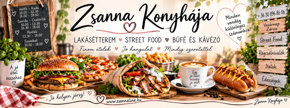 Zsanna Konyhája borítókép facebook oldalon