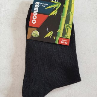 LEONFIT Bamboo fekete zokni 40–43 – 92% bambusz Zsanna Boltjában